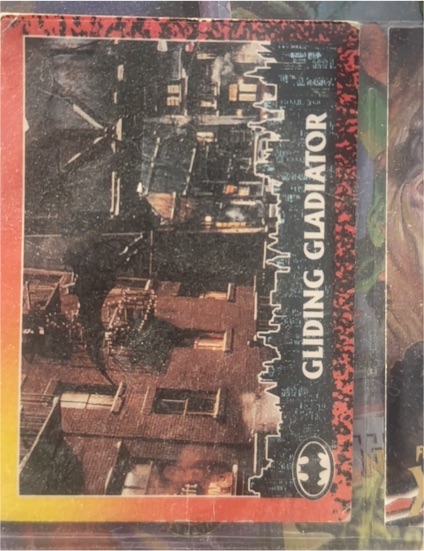 1992 Topps Batman Returns #75 Gliding Gladiator — front