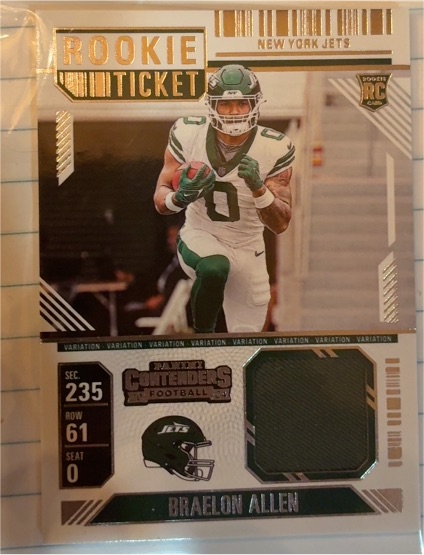 2024 Panini Contenders Rookie Ticket Swatch #RTS-BAN Braelon Allen — front