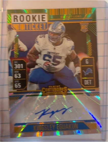 2024 Panini Contenders Rookie Ticket #301 Kingsley Eguakun — front