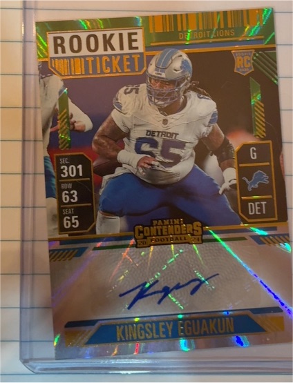 2024 Panini Contenders #295 Kingsley Eguakun — front