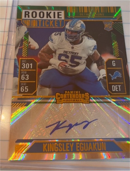 2024 Panini Contenders Rookie Ticket #301 Kingsley Eguakun — front