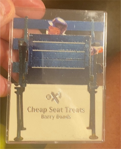1998 SkyBox E-X2001 Cheap Seat Treats Barry Bonds — front