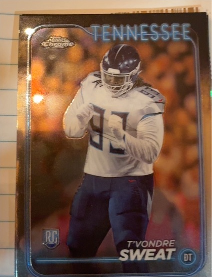 2024 Topps Chrome #266 T'Vondre Sweat — front