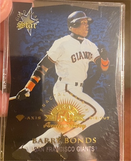 1998 Leaf Gold Leaf Star 50th Anniversary #50 Barry Bonds — front