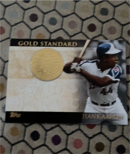 2012 Topps Gold Standard #GS-44 Hank Aaron — front