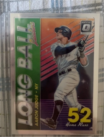 2018 Panini Donruss Optic #LBL2 Aaron Judge Long Ball Leaders — front