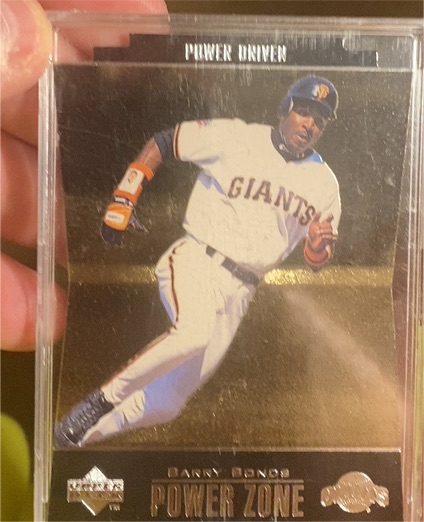 1996 Upper Deck Power Driven #PW-1 Barry Bonds — front
