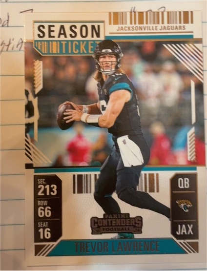 2024 Panini Contenders #46 Trevor Lawrence Season Ticket — front