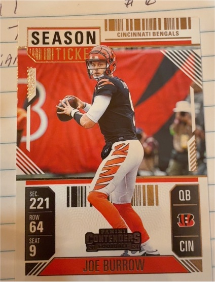2024 Panini Contenders Season Ticket #20 Joe Burrow — front