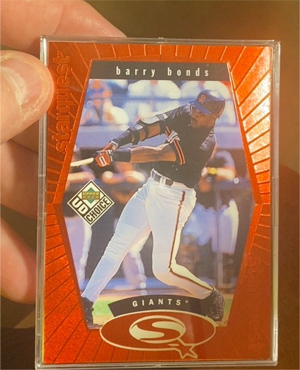 1999 Upper Deck UD Choice Starquest #SQ7 Barry Bonds — front