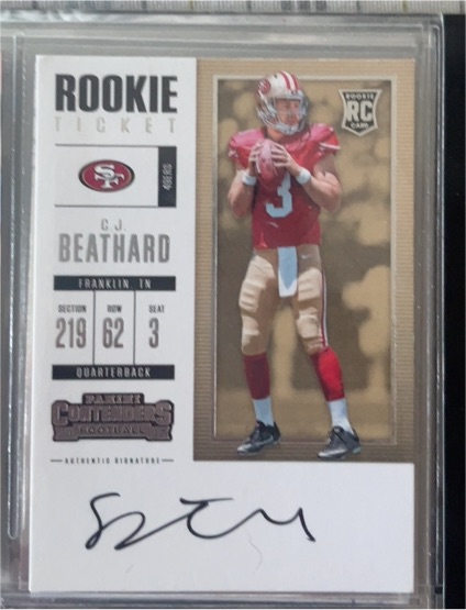 2017 Panini Contenders Rookie Ticket C.J. Beathard — front