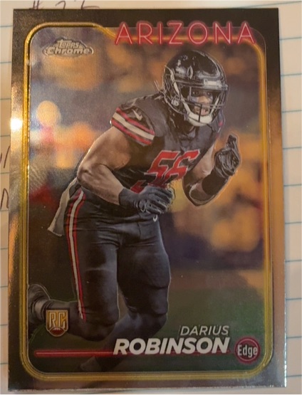 2024 Topps Chrome #289 Darius Robinson Arizona Cardinals Rookie — front