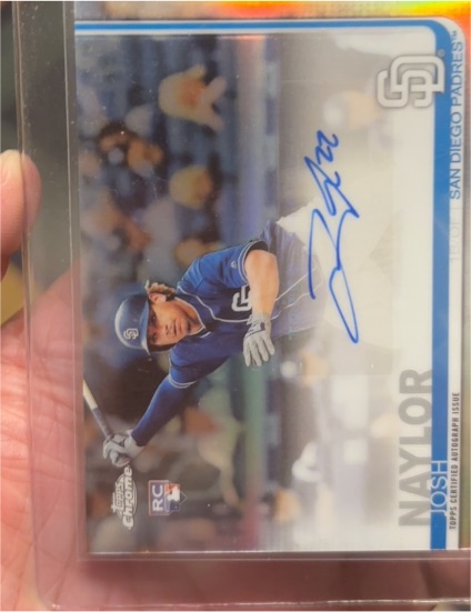 2019 Topps Chrome Update #44 Josh Naylor — front