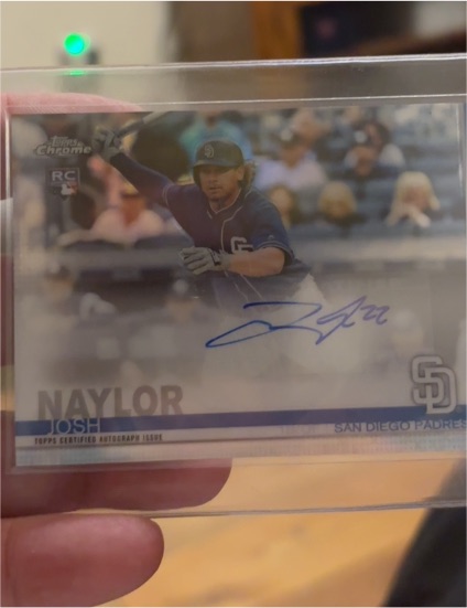 2019 Topps Chrome Update #44 Josh Naylor — front