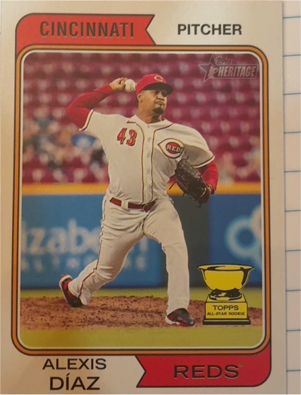 2023 Topps Heritage #55 Alexis Díaz — front