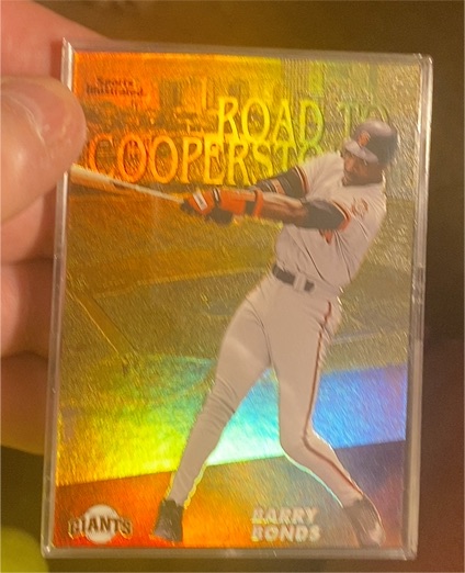1998 Fleer Sports Illustrated Then and Now Road to Cooperstown #RC1 Barry Bonds — front