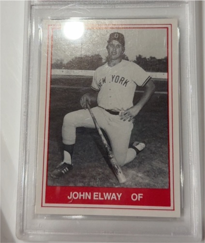 1982 TCMA Oneonta Yankees #13 John Elway — front