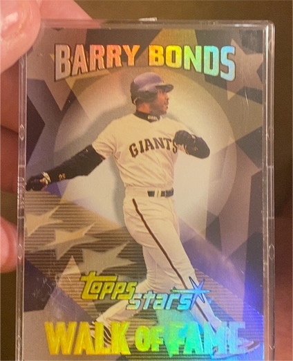 2000 Topps Stars Walk of Fame #WF12 Barry Bonds — front