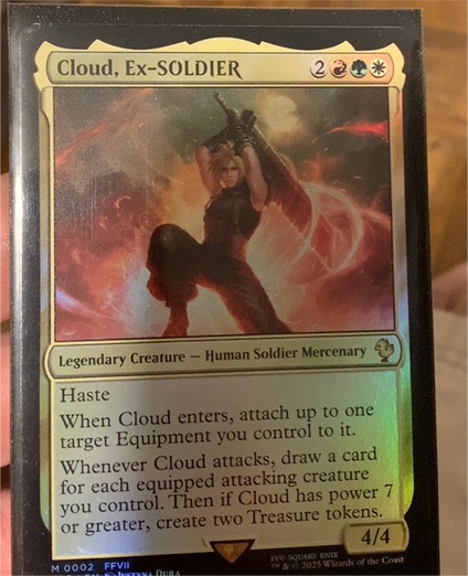 2023 Magic: The Gathering #0002 Cloud, Ex-SOLDIER — front