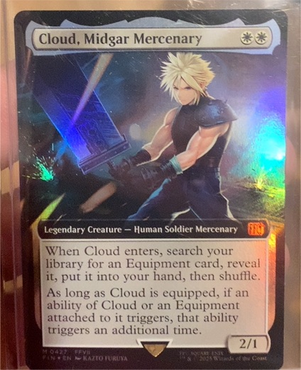 Magic The Gathering Final Fantasy #0010 Cloud, Midgar Mercenary — front