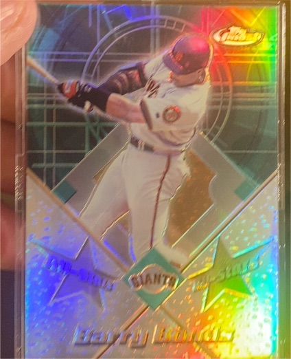 2001 Topps Finest #FAS8 Barry Bonds — front