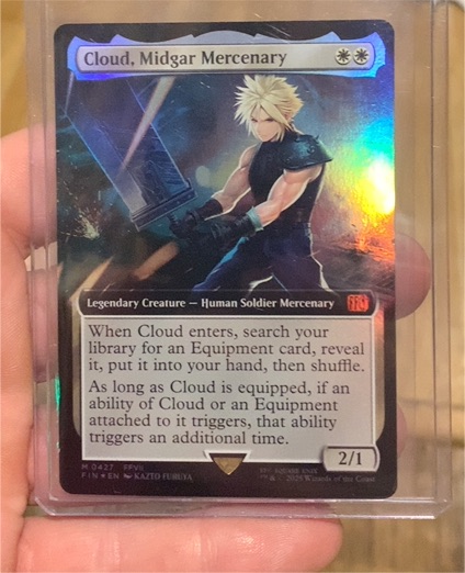 2023 Magic: The Gathering Final Fantasy #10 Cloud, Midgar Mercenary — front