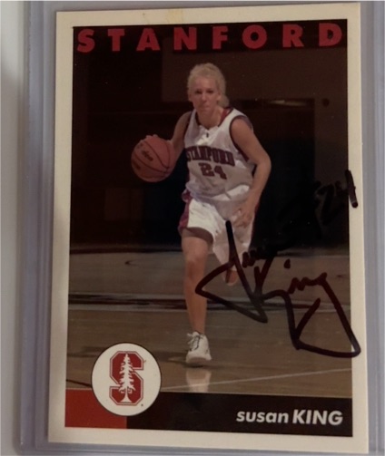 1990 Stanford Susan King Basketball Card — front