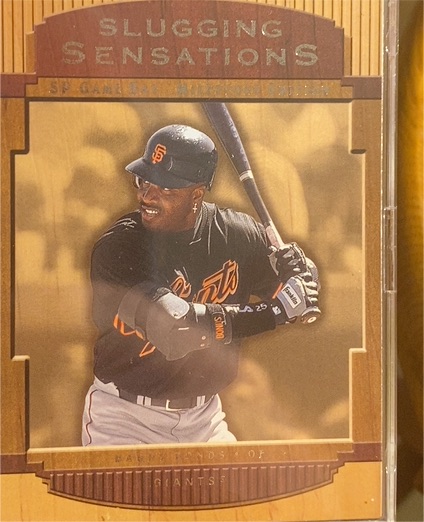 2001 SP Game Bat Milestone #SS-5 Barry Bonds — front