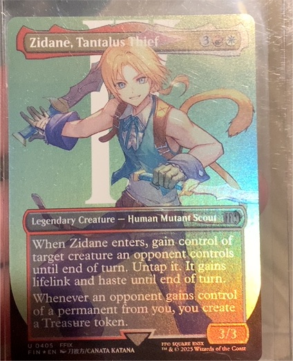 2025 Final Fantasy #0405 Zidane, Tantalus Thief — front
