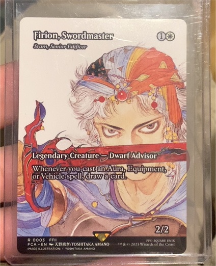 2025 Magic: The Gathering Final Fantasy #0003 Firion, Swordmaster — front