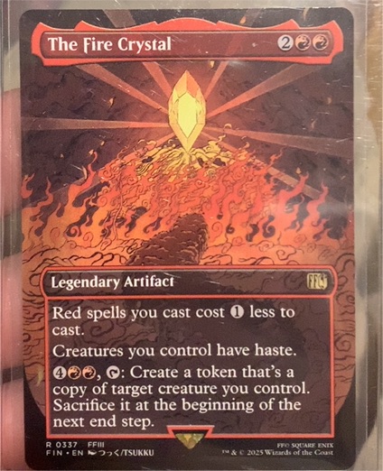 2025 Magic: The Gathering Final Fantasy #337 The Fire Crystal — front