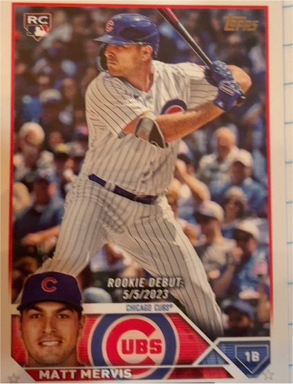 2023 Topps Update #US236 Matt Mervis — front