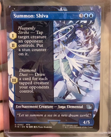 2025 Magic: The Gathering Final Fantasy #362 Summon: Shiva — front