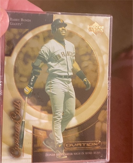 2001 Upper Deck Ovation Curtain Calls #CC3 Barry Bonds — front