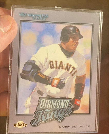 2002 Donruss Diamond Kings #DK16 Barry Bonds — front