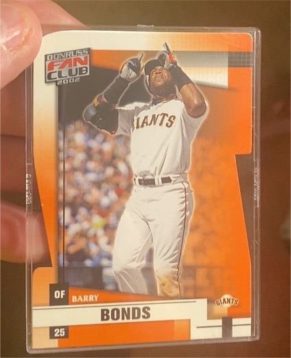 2002 Donruss Fan Club Die-Cut #108 Barry Bonds — front