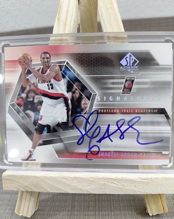 2004-05 SP Authentic Signatures #SP-AR Shareef Abdur-Rahim — front