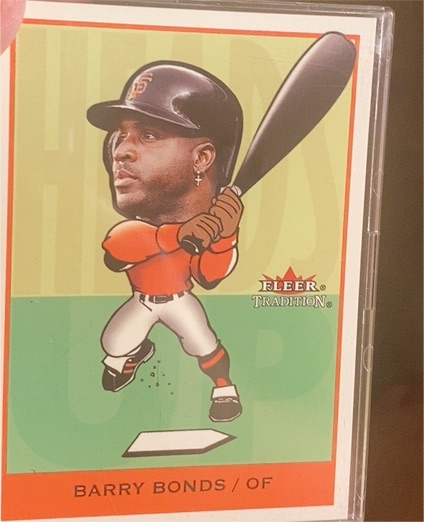 2002 Fleer Tradition Heads Up #7HU Barry Bonds — front