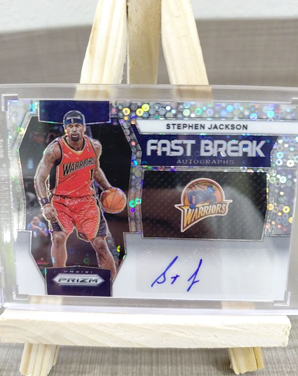 2023-24 Panini Prizm Fast Break Autographs #FB-SJG Stephen Jackson — front