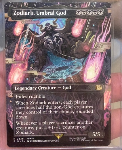 Magic: The Gathering Universes Beyond: Final Fantasy #336 Zodiark, Umbral God — front