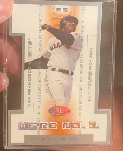 2002 Fleer Hot Prospects We're No. 1 #2WN Barry Bonds — front