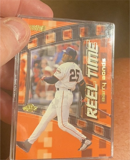 2002 Topps Stadium Club Reel Time #RT5 Barry Bonds — front