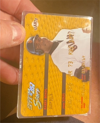 2002 Donruss Studio Stars Gold #SS-17 Barry Bonds — front