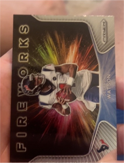2020 Panini Prizm #17 Deshaun Watson Fireworks — front