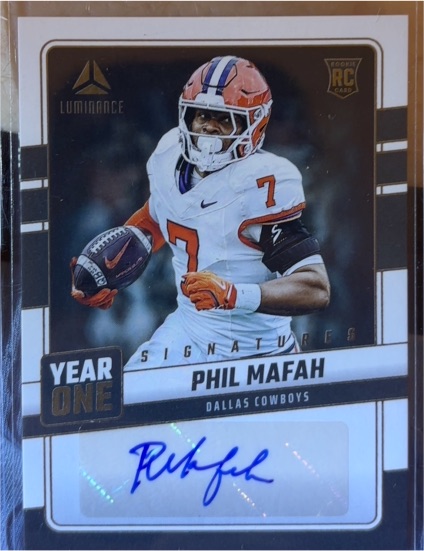 2025 Panini Luminance Year One Signatures #YOS-PMH Phil Mafah — front