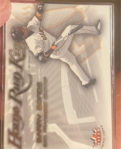 2002 Fleer Triple Crown #3 Barry Bonds — front