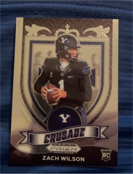 2021 Panini Prizm Draft Picks Crusade #168 Zach Wilson — front
