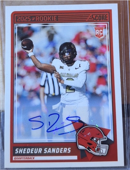 2025 Panini Score #15 Shedeur Sanders — front