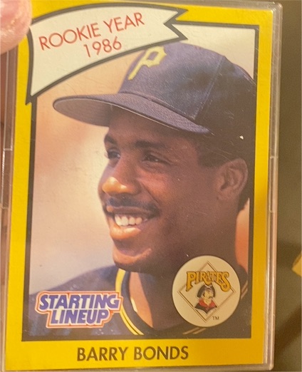 1986 Kenner Starting Lineup Barry Bonds Rookie Year — front