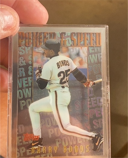 1996 Topps Power & Speed #M13 Barry Bonds — front